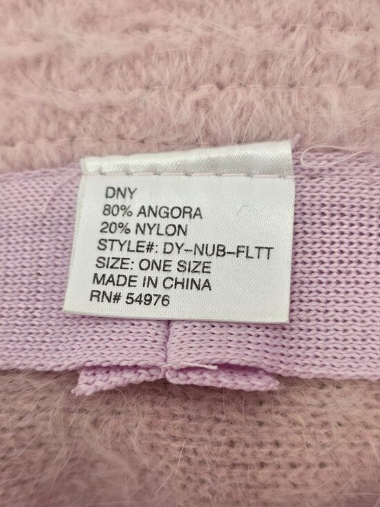 Vintage Angora Fuzzy Pink Bucket Hat OS Stretchy Cloche Stretchy Faux Fur